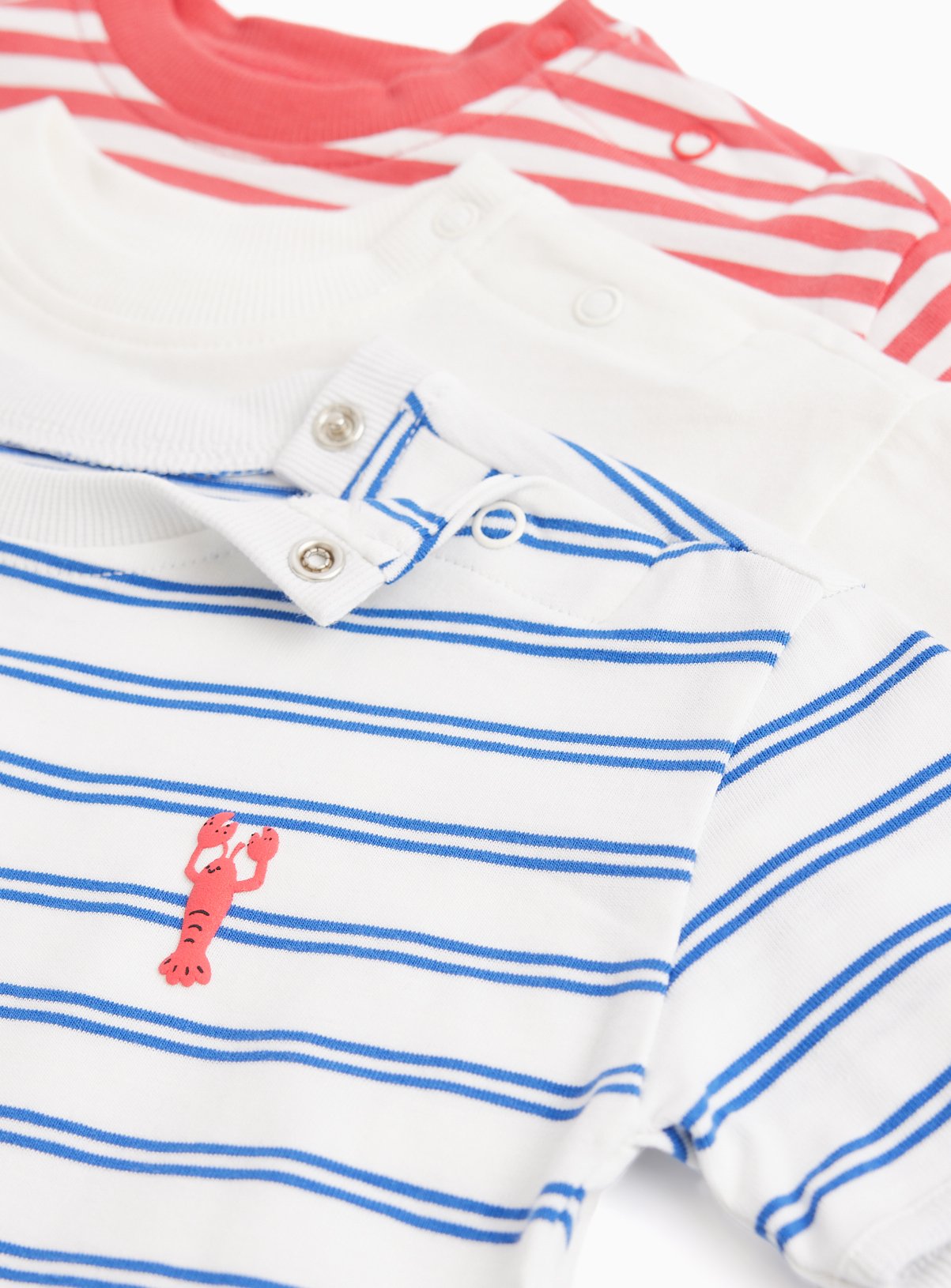 Stripe Print Shortie Pyjamas 3 Pack  18-24 months - Image 3 thumbnail